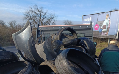 Megtisztítottuk a 7-es főút szakaszát